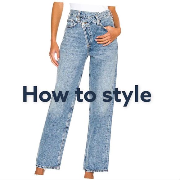 Offset Button Vintage Fit Denim y2k - Picture 4 of 12